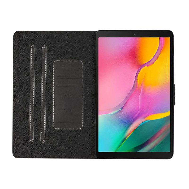 Folio Deksel Samsung Galaxy Tab A 10.1 (2019) Rød Klassisk Kunstlær