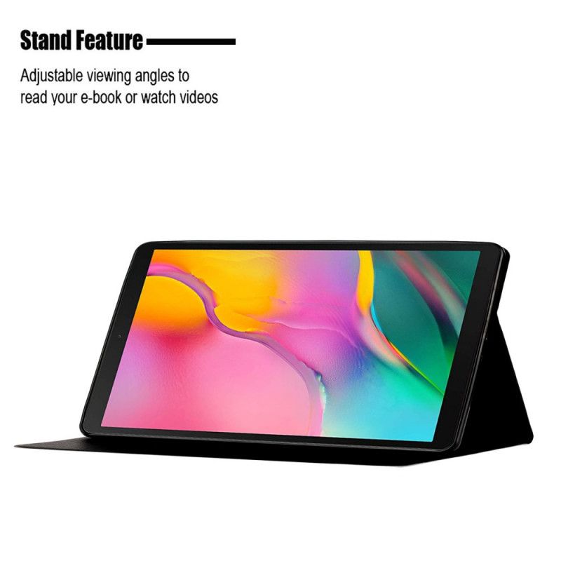 Folio Deksel Samsung Galaxy Tab A 10.1 (2019) Svart Marmor Design