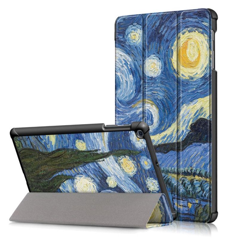 Smart Koffert Samsung Galaxy Tab A 10.1 (2019) Forsterket Van Gogh