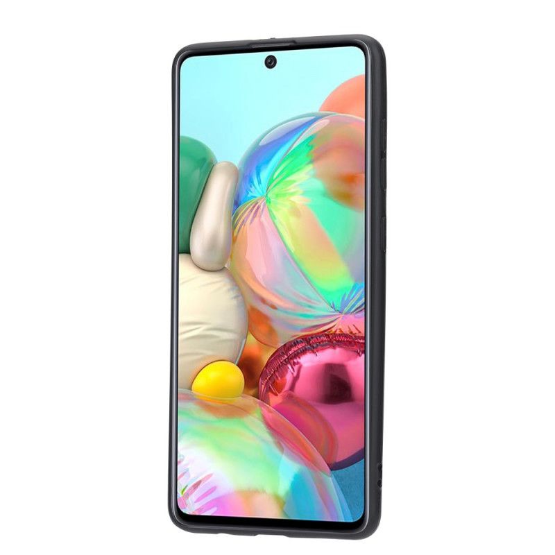 Deksel for Samsung Galaxy A52 4G / A52 5G Svart Håndfri Støttekortholder