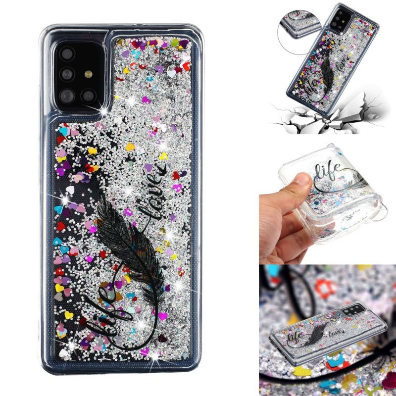 Deksel Samsung Galaxy A52 4G / A52 5G Glitter Av Livet Og Kjærligheten