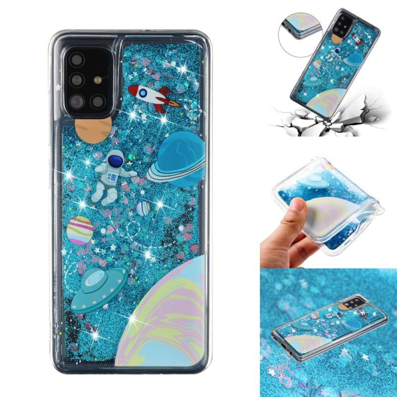 Deksel Samsung Galaxy A52 4G / A52 5G Mobildeksel Glitterplass