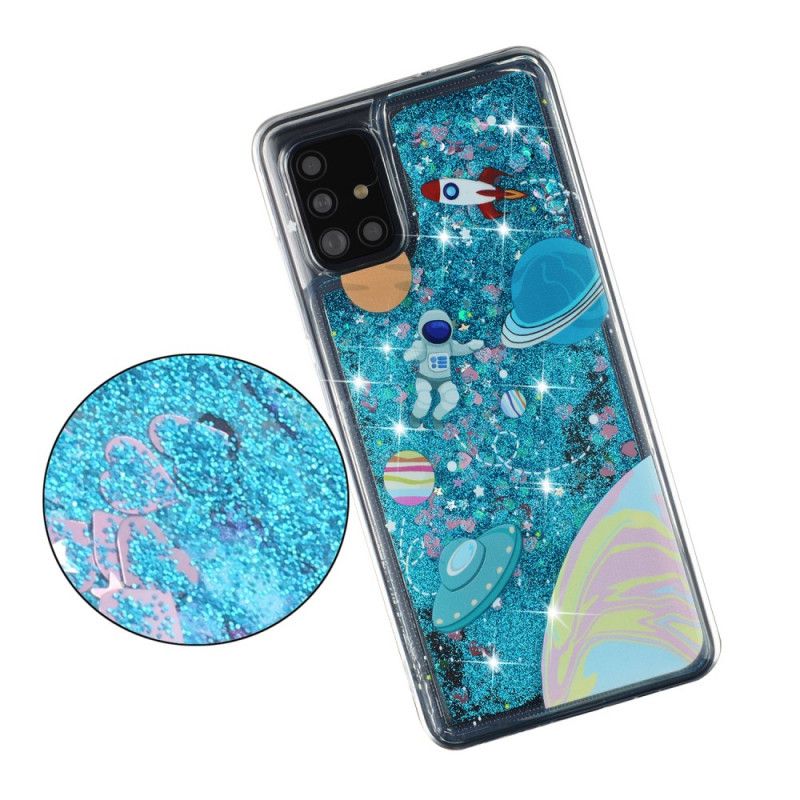 Deksel Samsung Galaxy A52 4G / A52 5G Mobildeksel Glitterplass