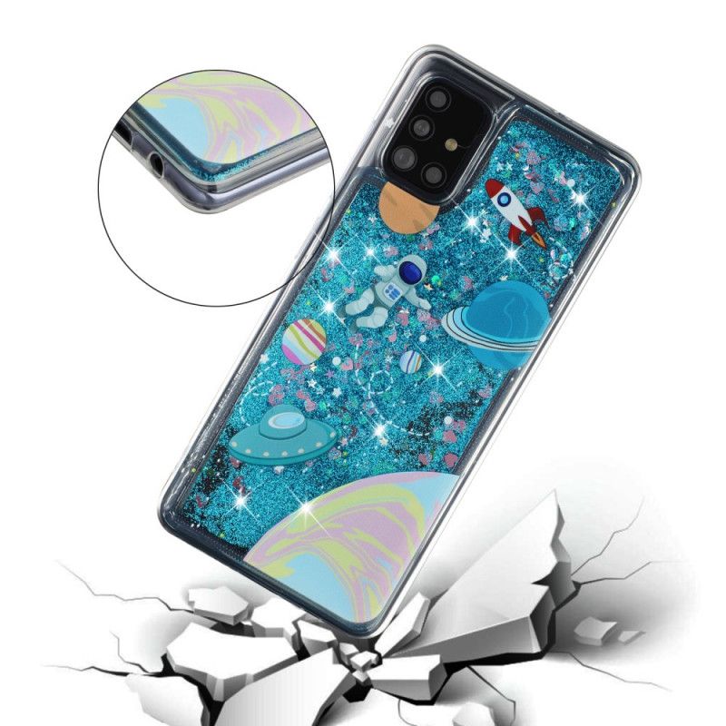 Deksel Samsung Galaxy A52 4G / A52 5G Mobildeksel Glitterplass