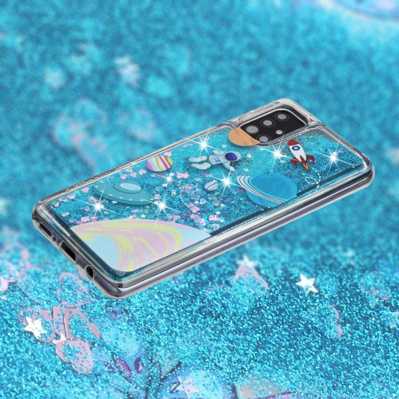 Deksel Samsung Galaxy A52 4G / A52 5G Mobildeksel Glitterplass