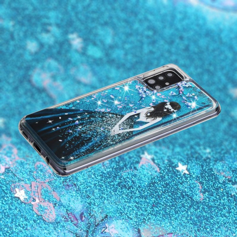 Deksel Samsung Galaxy A52 4G / A52 5G Mobildeksel Kvinne Med Glitter