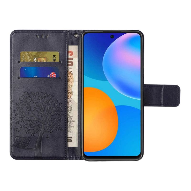 Folio Deksel for Samsung Galaxy A52 4G / A52 5G Svart Tre Og Tøfler