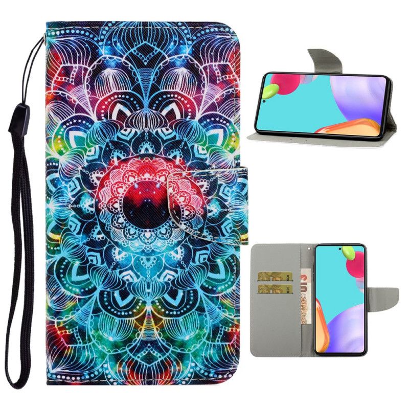 Folio Deksel Samsung Galaxy A52 4G / A52 5G Prangende Mandala