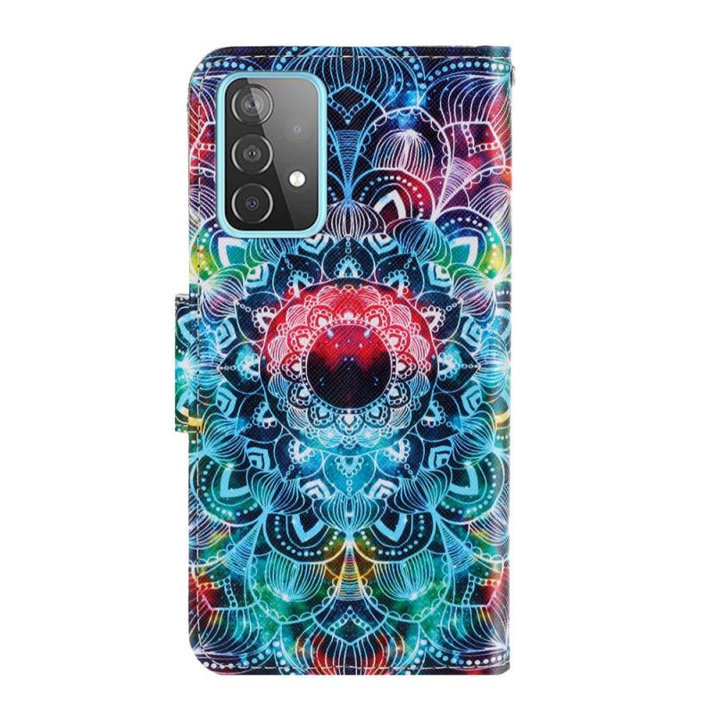 Folio Deksel Samsung Galaxy A52 4G / A52 5G Prangende Mandala