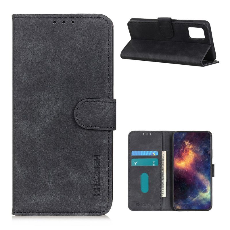 Folio Deksel Samsung Galaxy A52 4G / A52 5G Svart Vintage Khazneh-Skinneffekt Beskyttelse