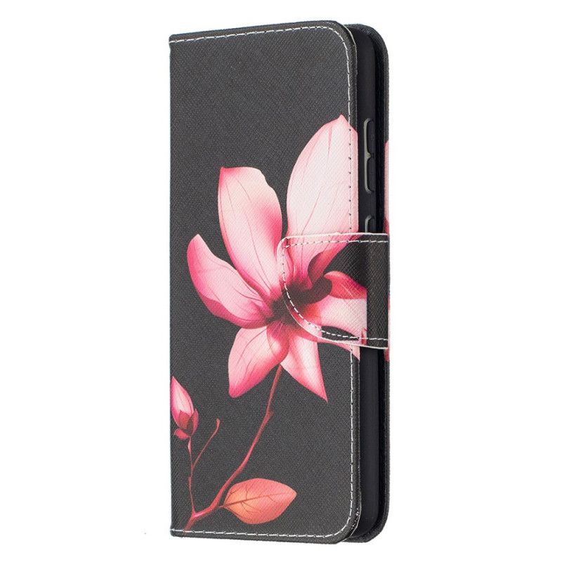 Lærdeksel Folio Deksel Samsung Galaxy A52 4G / A52 5G Mobildeksel Rosa Blomst