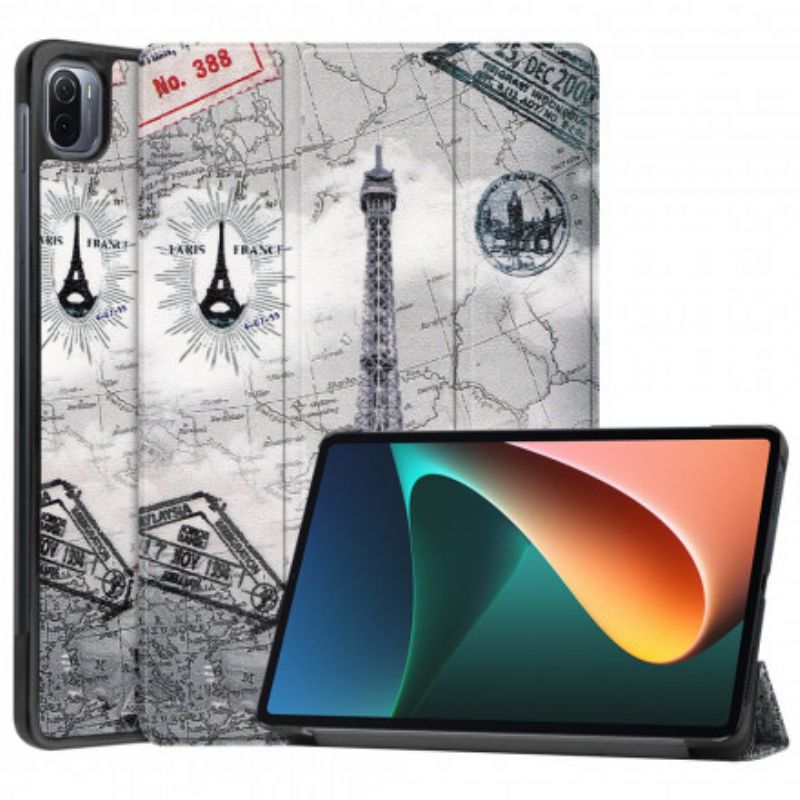 Smart Case Xiaomi Pad 5 Eiffel Tower Penneholder