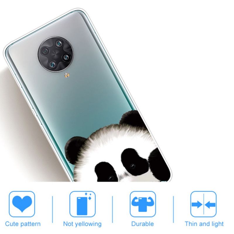 Deksel for Xiaomi Poco F2 Pro Gjennomsiktig Panda