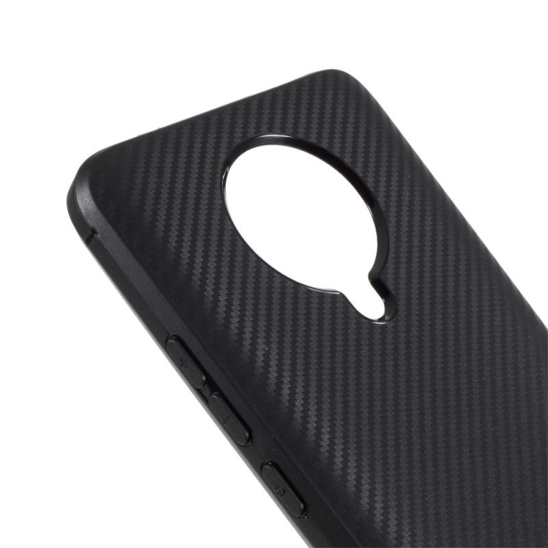 Deksel for Xiaomi Poco F2 Pro Svart Enkelt Fleksibelt Karbonfiber