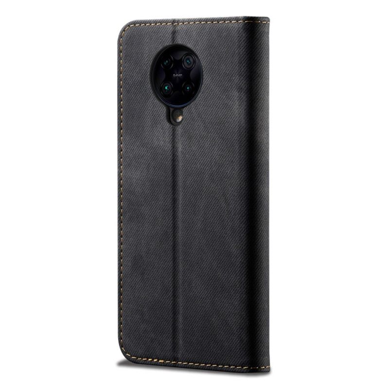 Folio Deksel Xiaomi Poco F2 Pro Svart Jeansstoff Anti-fall