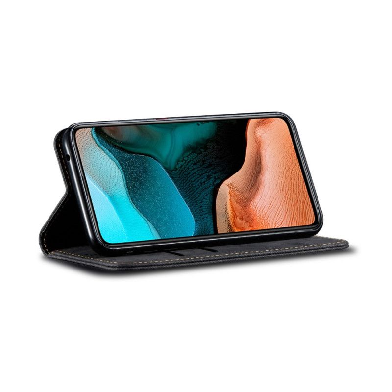 Folio Deksel Xiaomi Poco F2 Pro Svart Jeansstoff Anti-fall