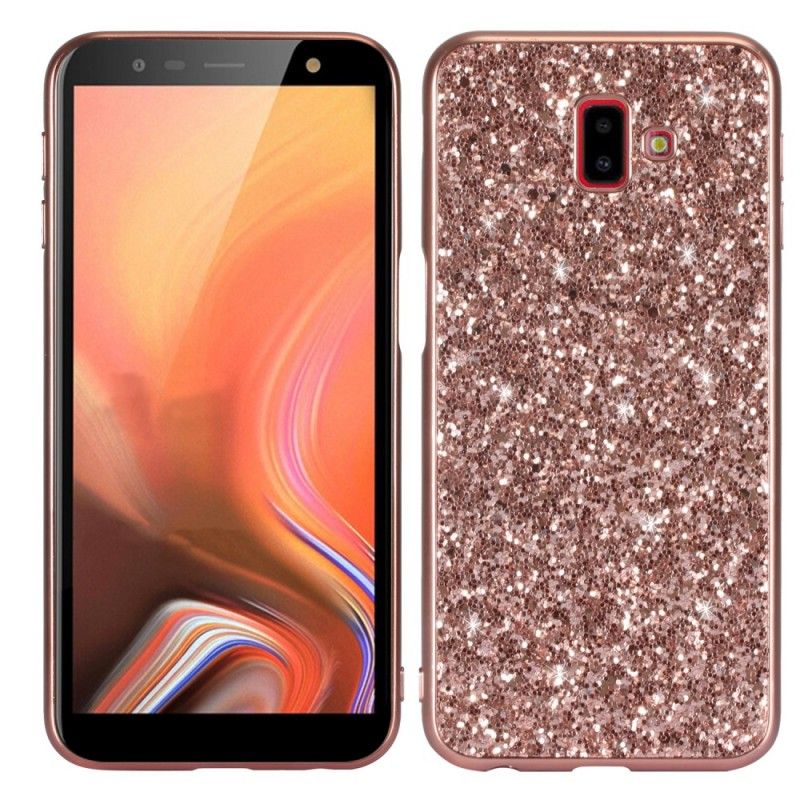 Deksel Samsung Galaxy J6 Plus Rød Jeg Er Glitter Beskyttelse