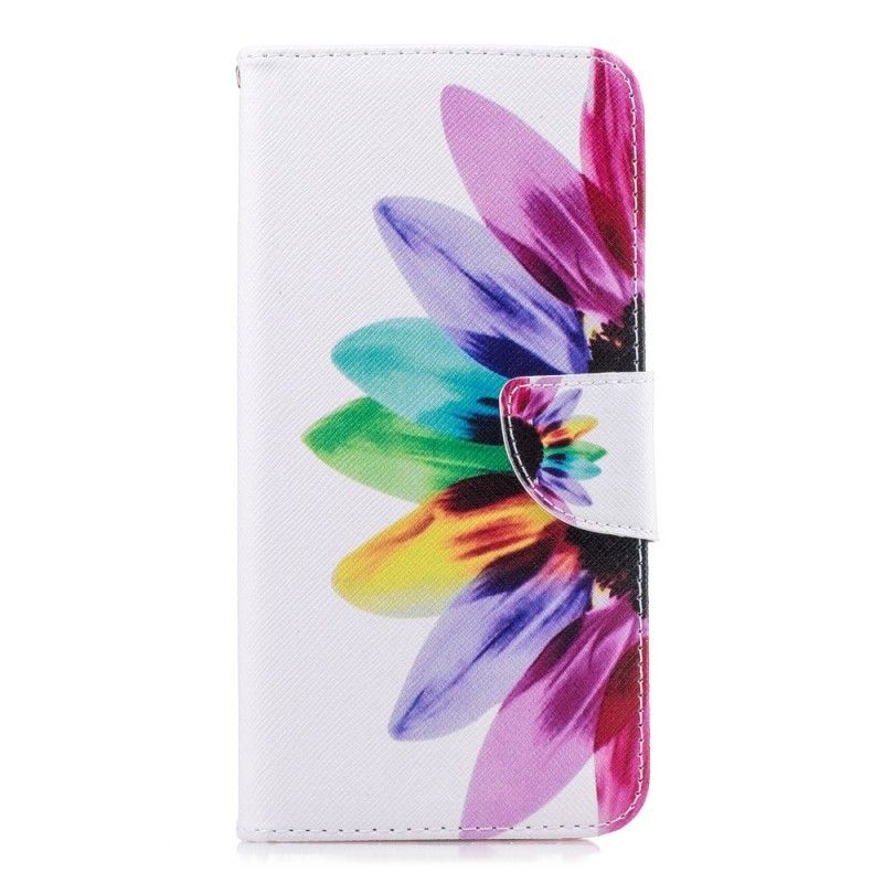 Folio Deksel for Samsung Galaxy J6 Plus Akvarellblomst