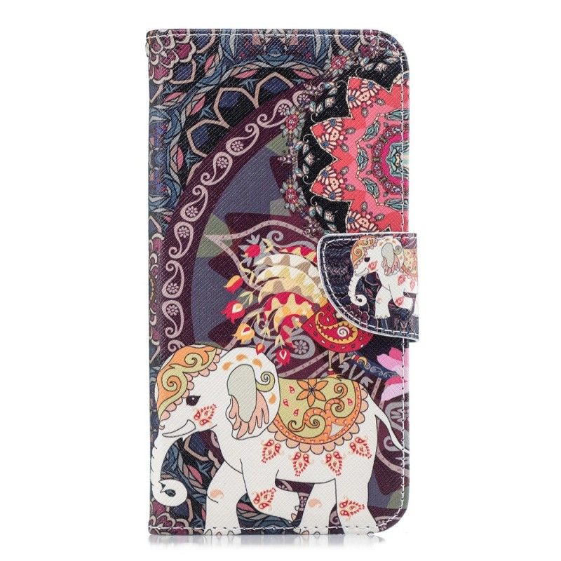 Folio Deksel Samsung Galaxy J6 Plus Etnisk Elefantmandala