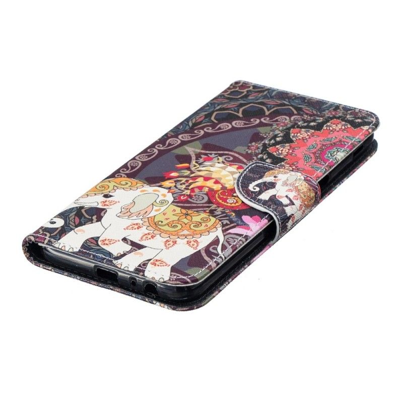 Folio Deksel Samsung Galaxy J6 Plus Etnisk Elefantmandala