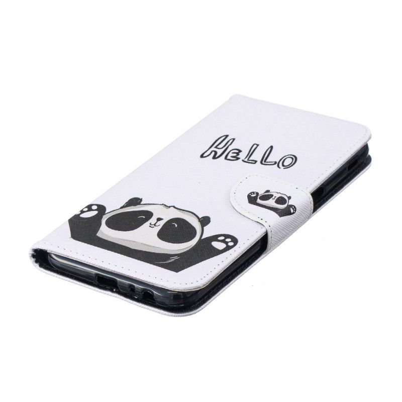 Folio Deksel Samsung Galaxy J6 Plus Hallo Panda