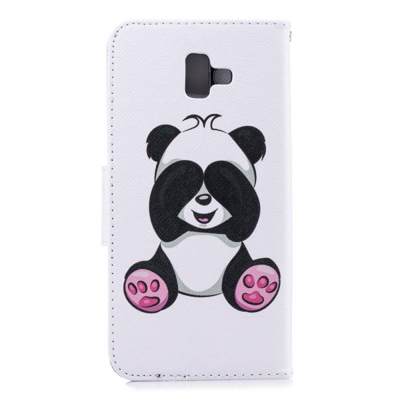 Folio Deksel Samsung Galaxy J6 Plus Morsom Panda Beskyttelse