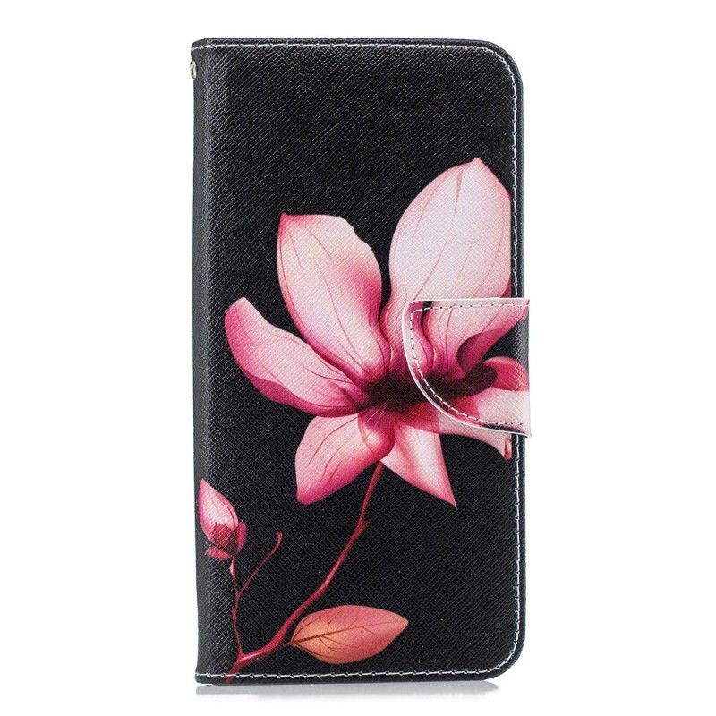 Folio Deksel Samsung Galaxy J6 Plus Rosa Blomst