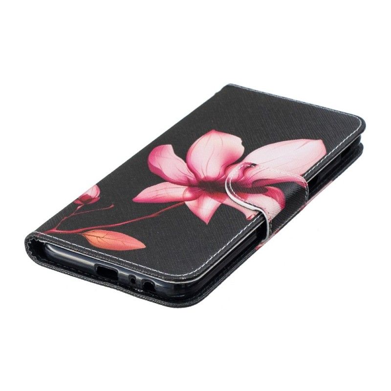 Folio Deksel Samsung Galaxy J6 Plus Rosa Blomst