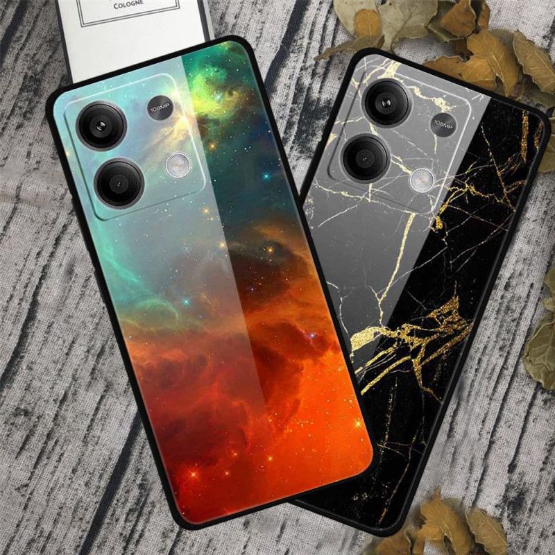 Deksel Xiaomi Redmi Note 13 5g Lysende Lotus Herdet Glass Beskyttelse Deksel