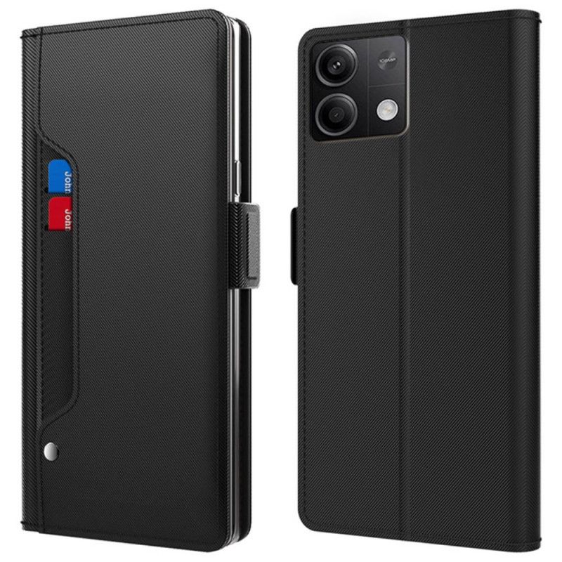 Folio Deksel Til Xiaomi Redmi Note 13 5g Front- Og Speilkortholder