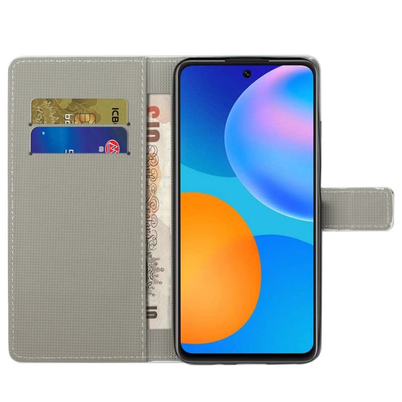 Folio Deksel Til Xiaomi Redmi Note 13 5g Glitrende Sommerfugler