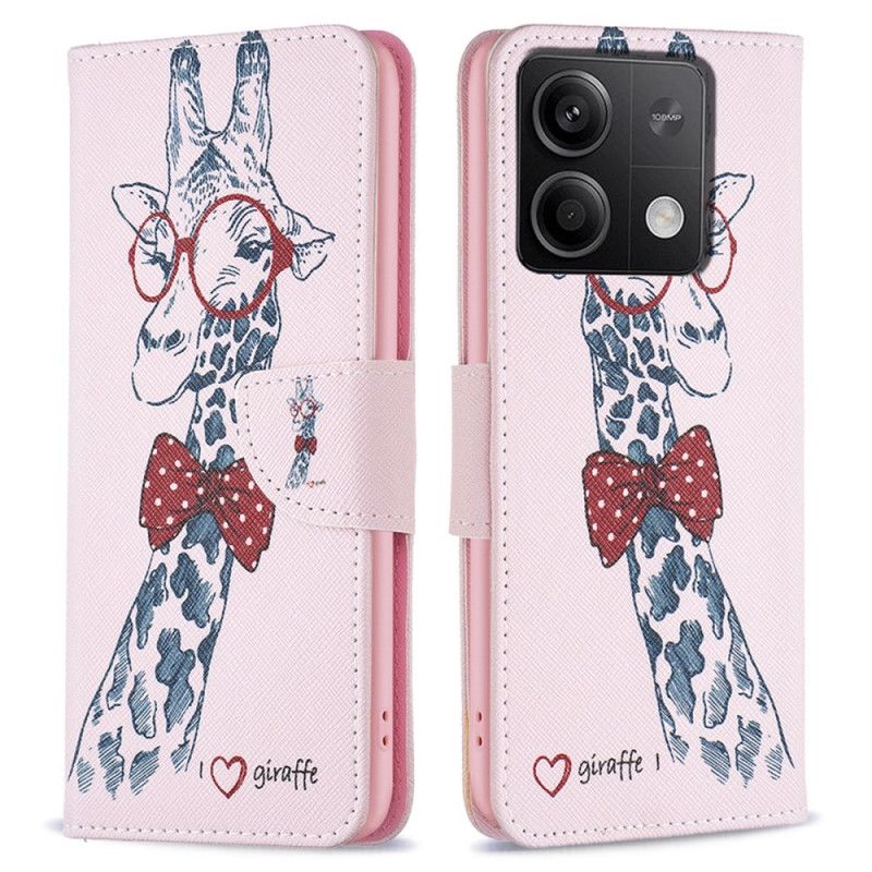 Folio Deksel Til Xiaomi Redmi Note 13 5g Intello Giraffe