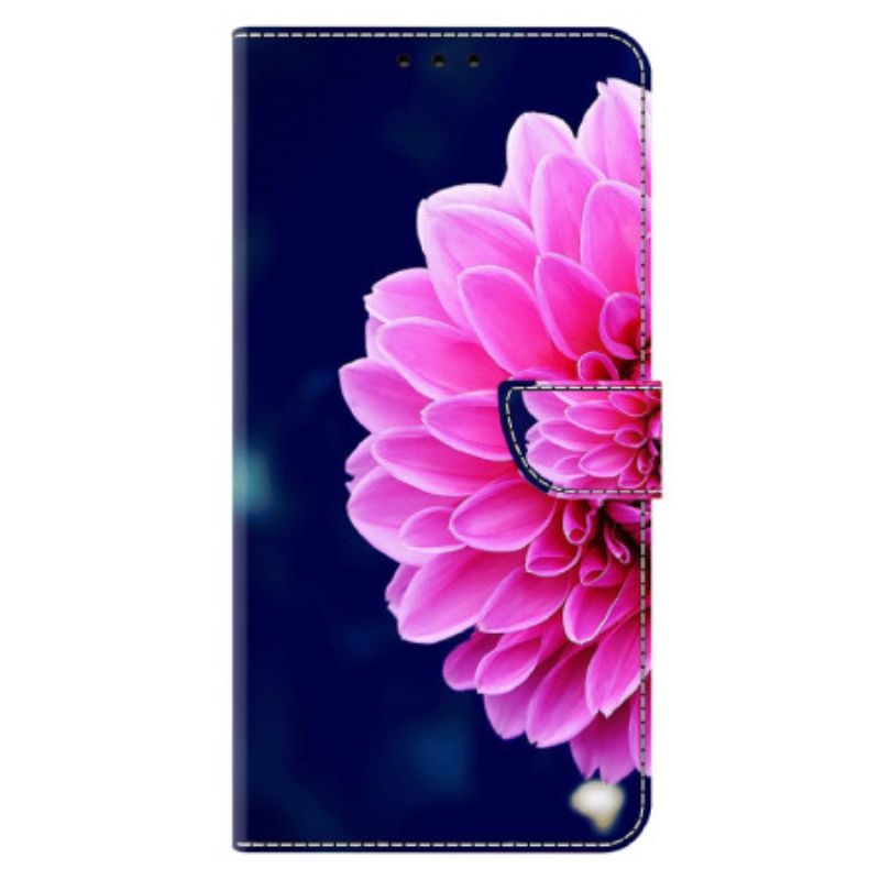 Folio Deksel Til Xiaomi Redmi Note 13 5g Rosa Blomst