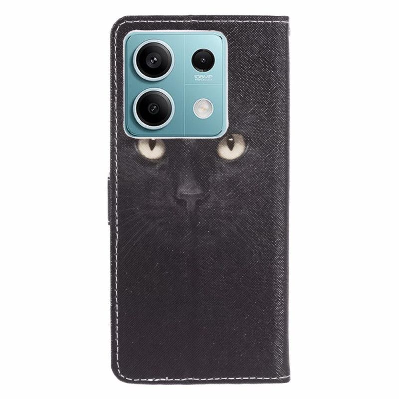 Folio Deksel Til Xiaomi Redmi Note 13 5g Strappy Cat Eyes