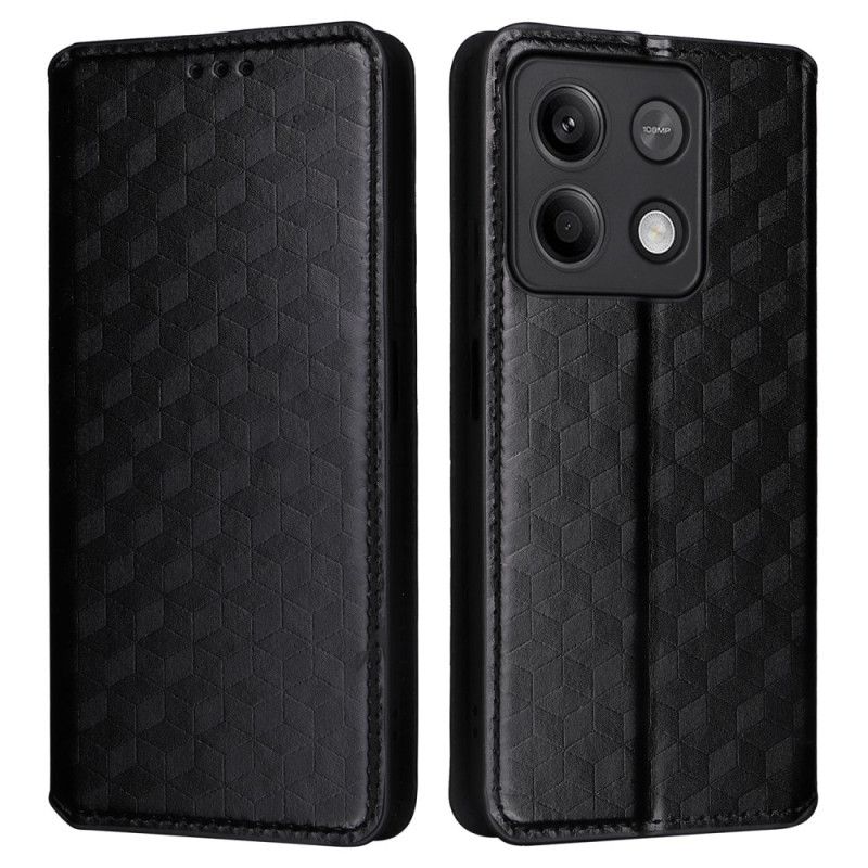 Folio Deksel Xiaomi Redmi Note 13 5g 3d-kuber Beskyttelse Deksel