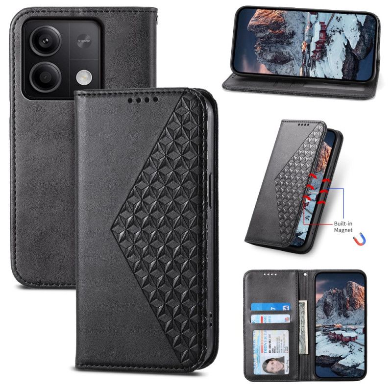 Folio Deksel Xiaomi Redmi Note 13 5g Strappy Diamond Design