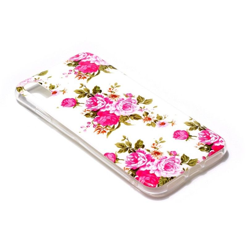 Deksel for iPhone XS Max Fluorescerende Frihetsblomster