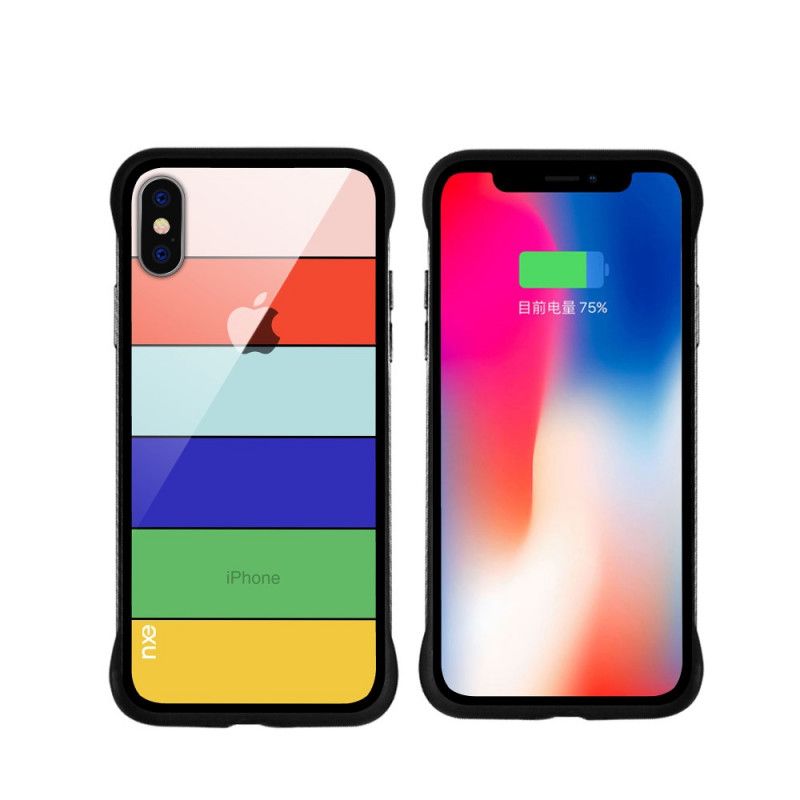 Deksel for iPhone XS Max Gul Nxe Regnbueserie