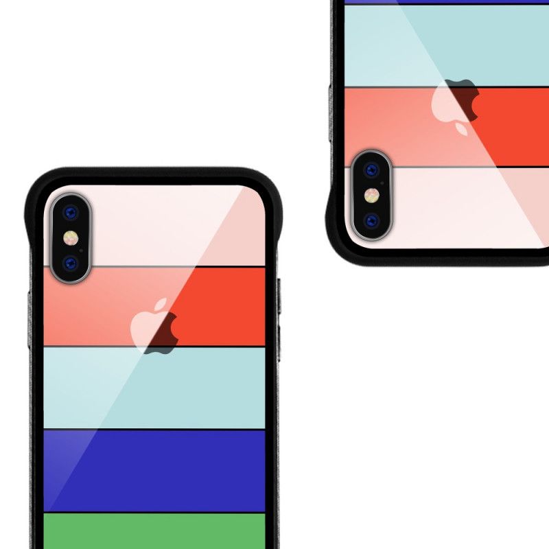 Deksel for iPhone XS Max Gul Nxe Regnbueserie