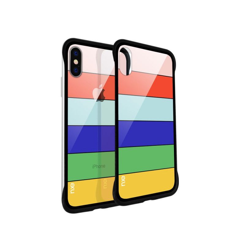 Deksel for iPhone XS Max Gul Nxe Regnbueserie