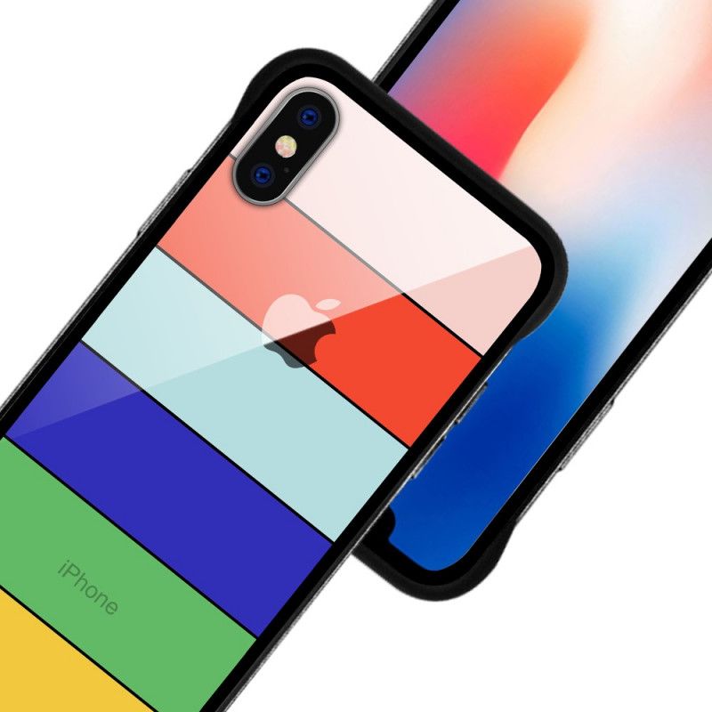 Deksel for iPhone XS Max Gul Nxe Regnbueserie