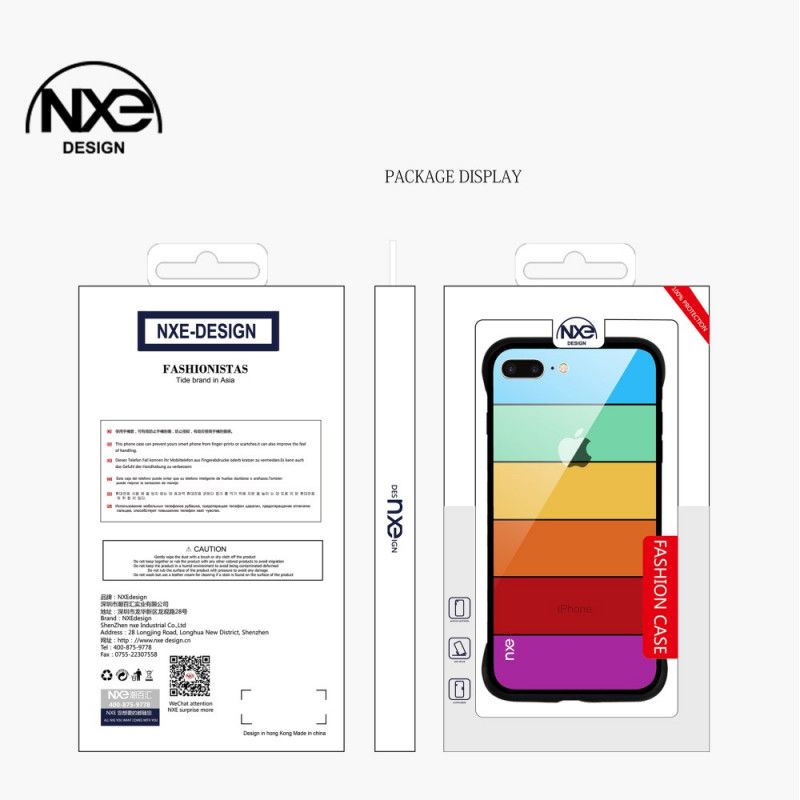 Deksel for iPhone XS Max Gul Nxe Regnbueserie