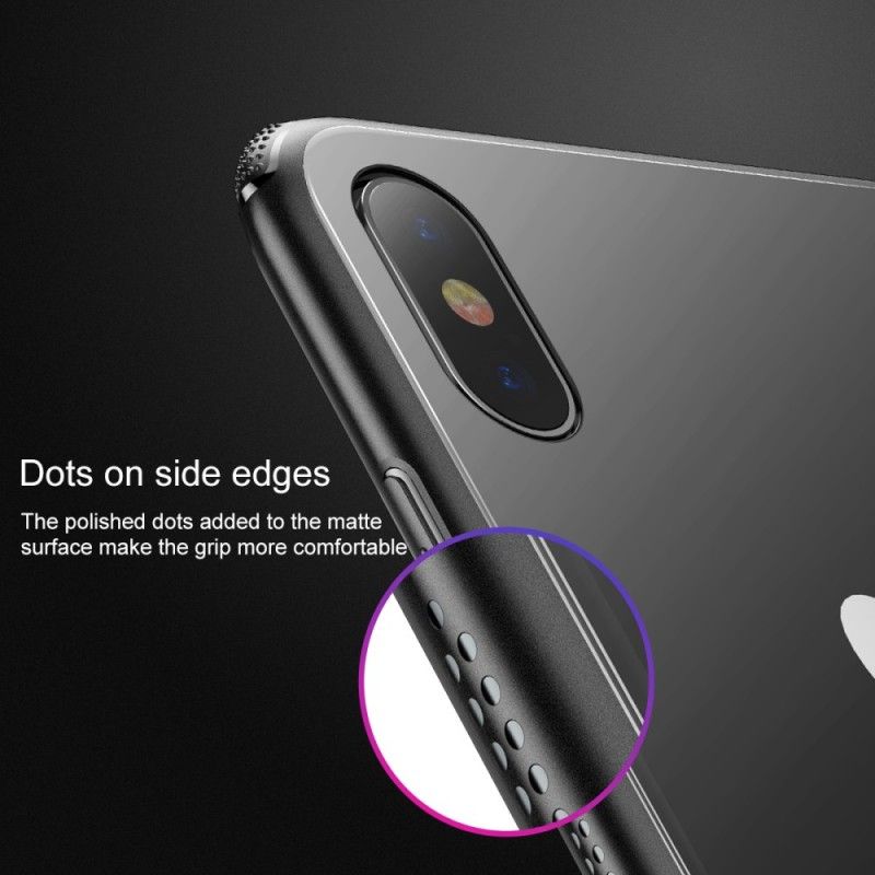 Deksel iPhone XS Max Rosa Gjennomsiktig Baseus Og Fargede Kanter