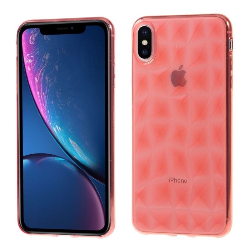 Deksel iPhone XS Max Svart Diamanttekstur