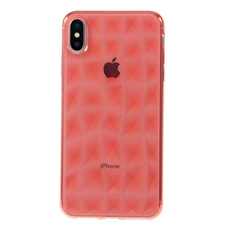 Deksel iPhone XS Max Svart Diamanttekstur