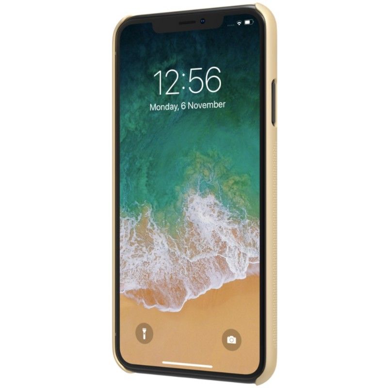 Deksel iPhone XS Max Svart Mobildeksel Stiv Frostet Nillkin