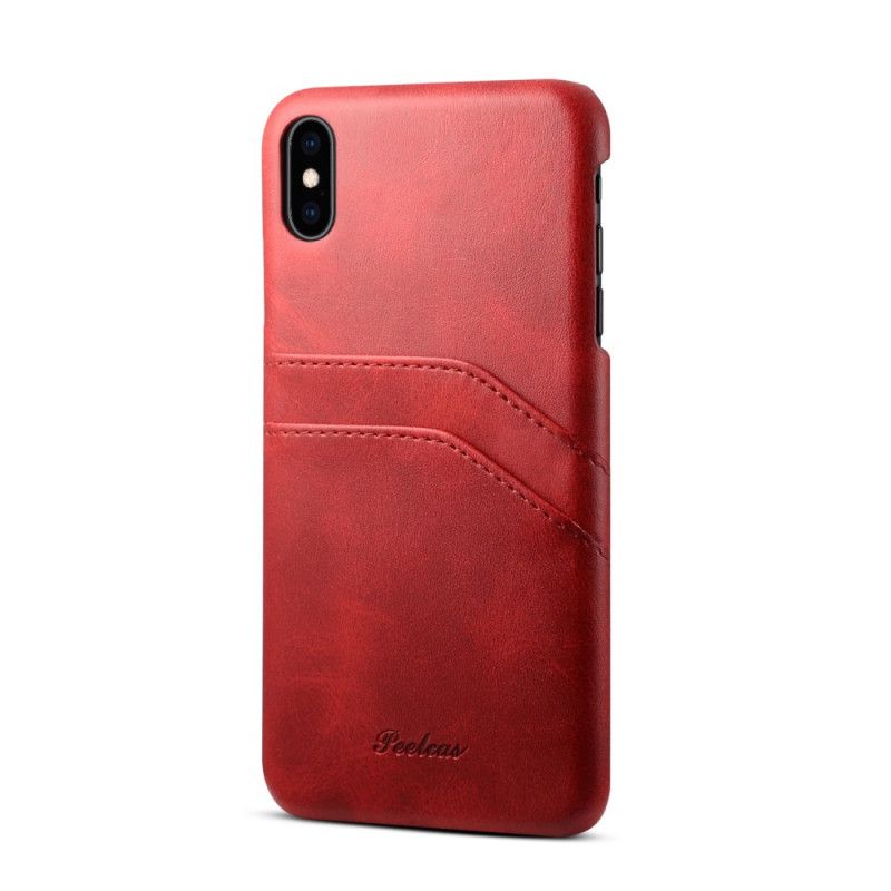 Deksel iPhone XS Max Svart Peelcas Kortholder