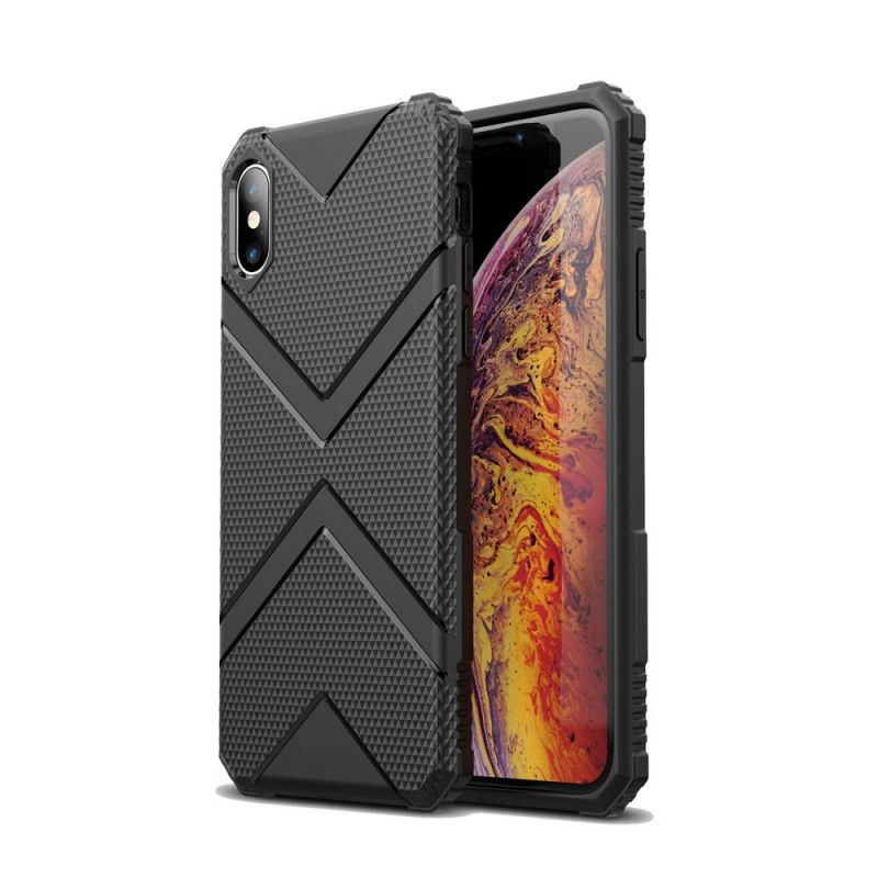 Deksel iPhone XS Max Svart Skjold