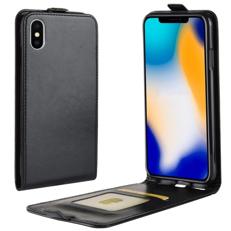 Folio Deksel for iPhone XS Max Svart Sammenleggbar