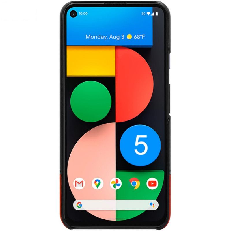 Deksel Google Pixel 5 Svart Mobildeksel Imak Ruiyi Serie Skinneffekt